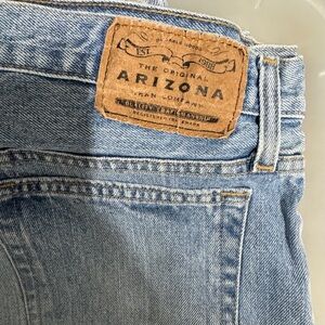 90s Classic Arizona Jeans Men's Boot Cut Cotton Casual Blue Denim 36*34